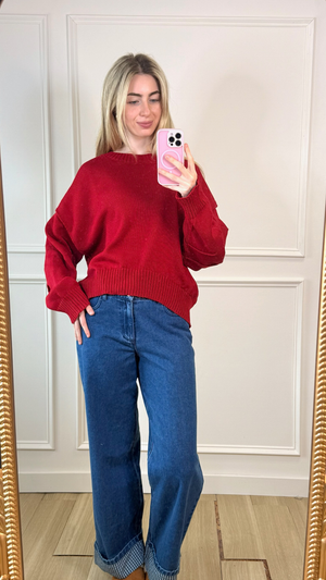 Ruby Romance Knit Sweater