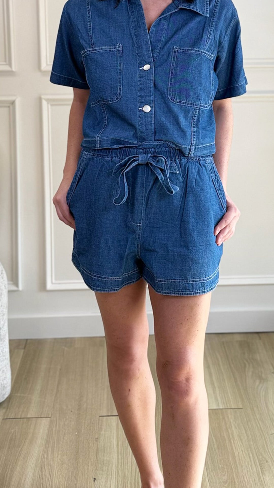 Garden Indigo Denim Shorts – Not Your Sisters Closet Boutique