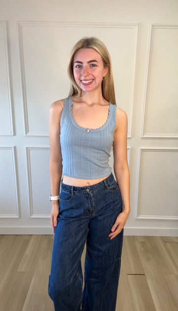 Blue Breeze Sleeveless Top