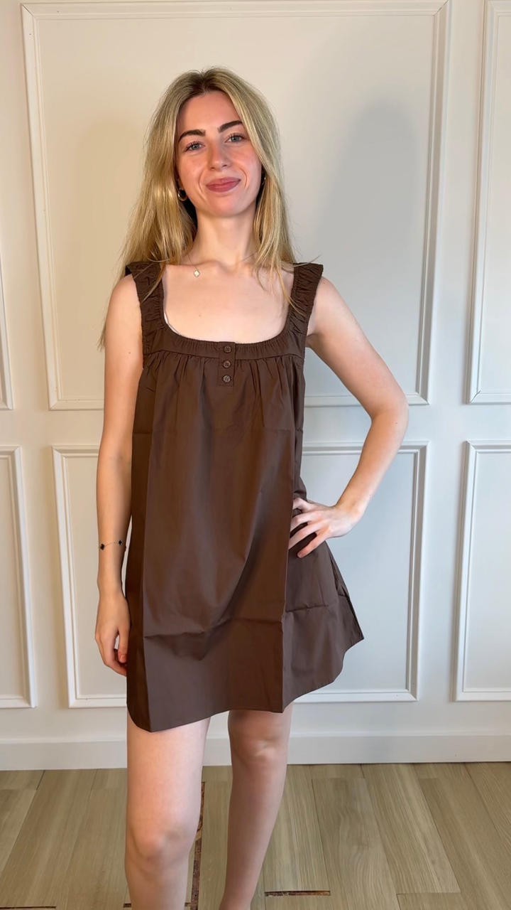 Chestnut Charm Mini Dress