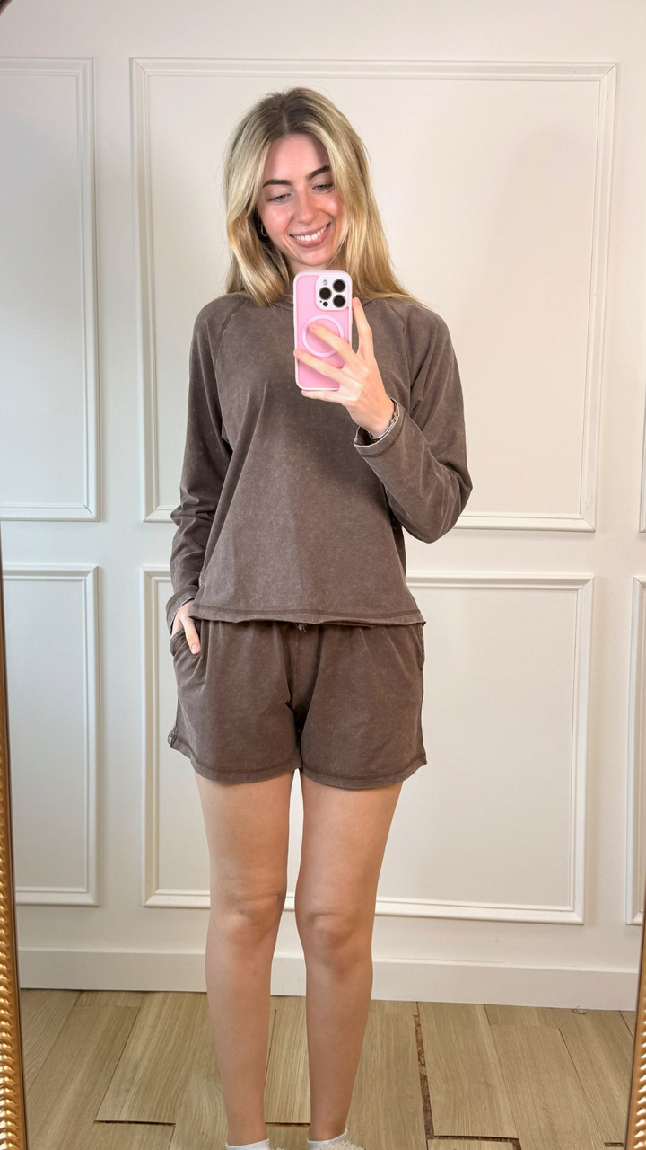 Woodland Charm Shorts Dark Brown