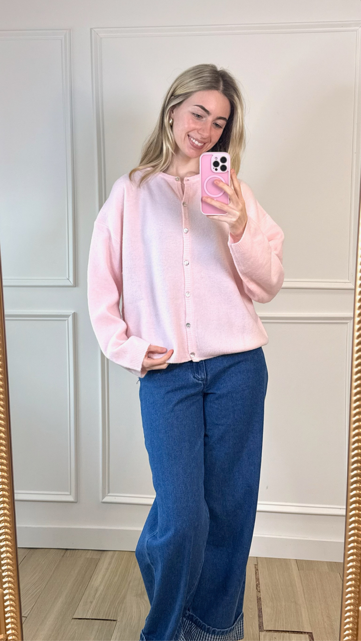 Pretty in Pink Knit Cardigan