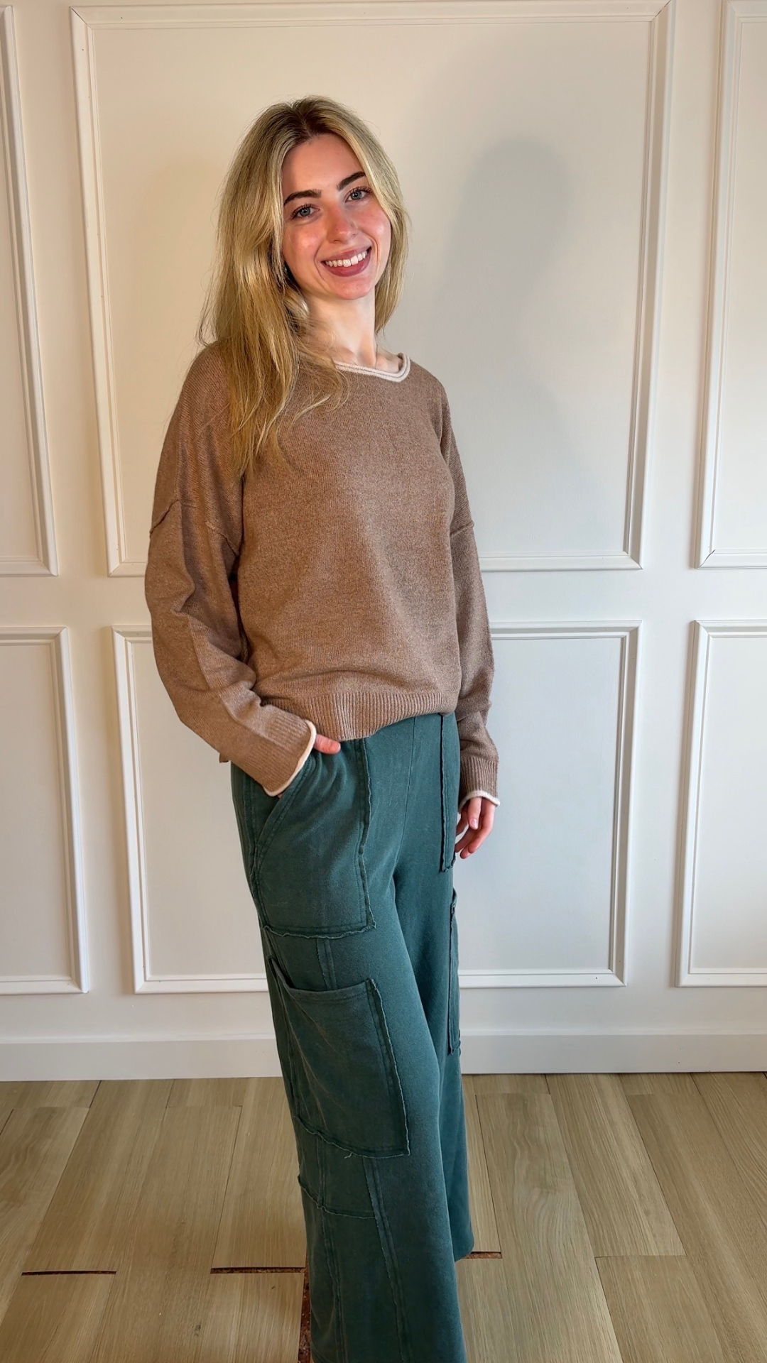 Downtown Cargo Lounge Pants Pine Green
