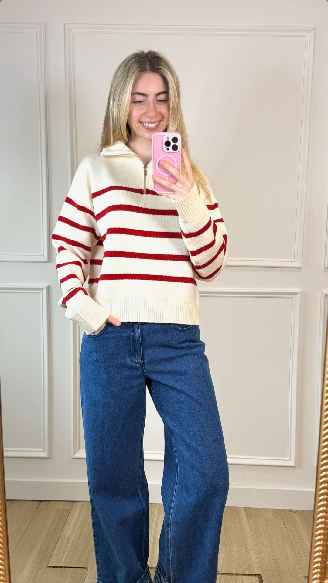 Cranberry Kiss Knit Sweater