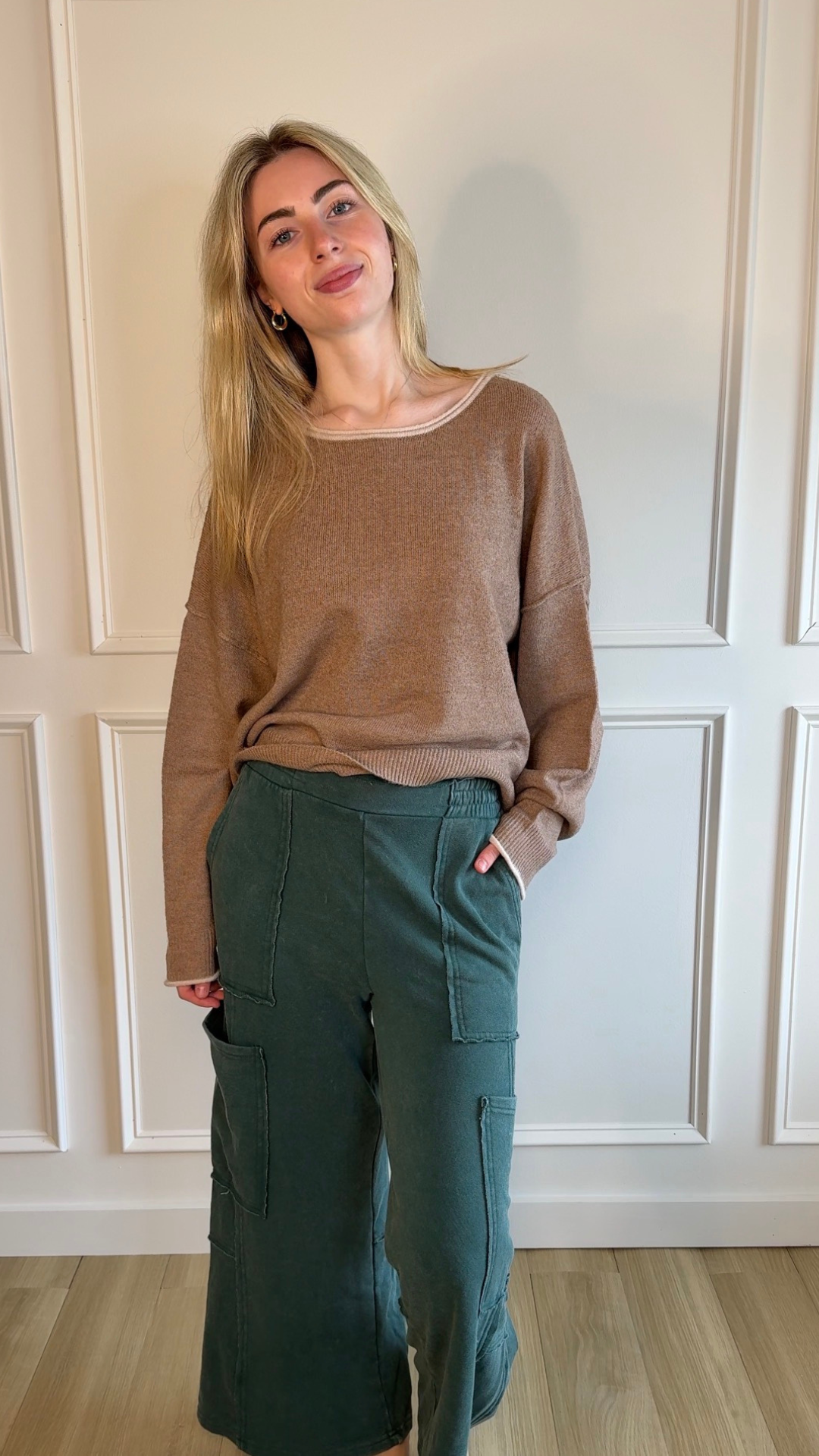 Downtown Cargo Lounge Pants Pine Green