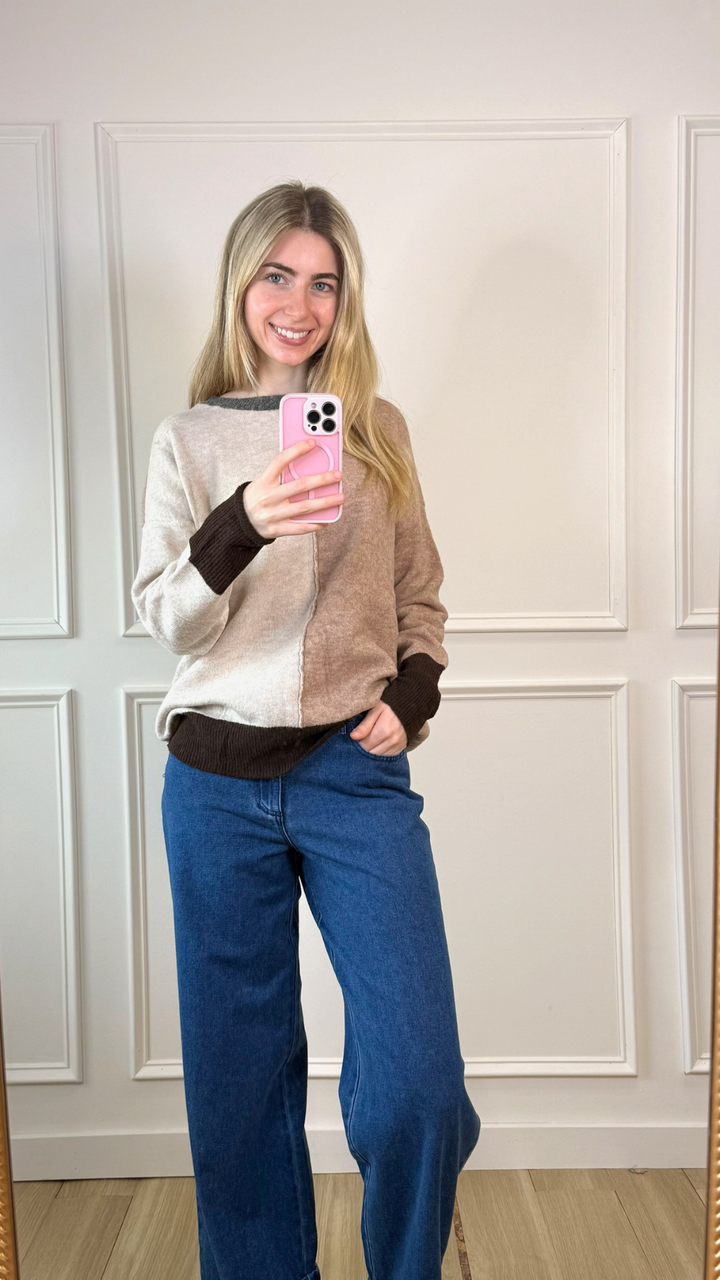 Warm Mocha Pullover Knit