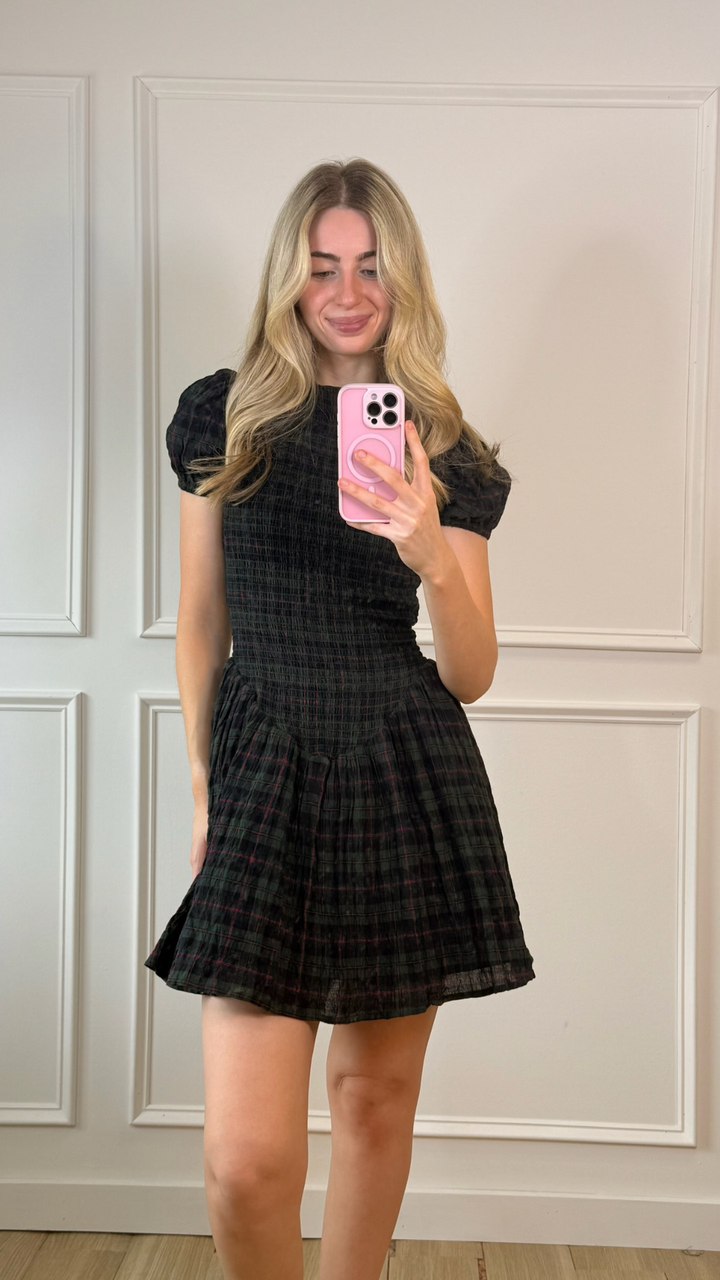 Emerald Hour Mini Dress