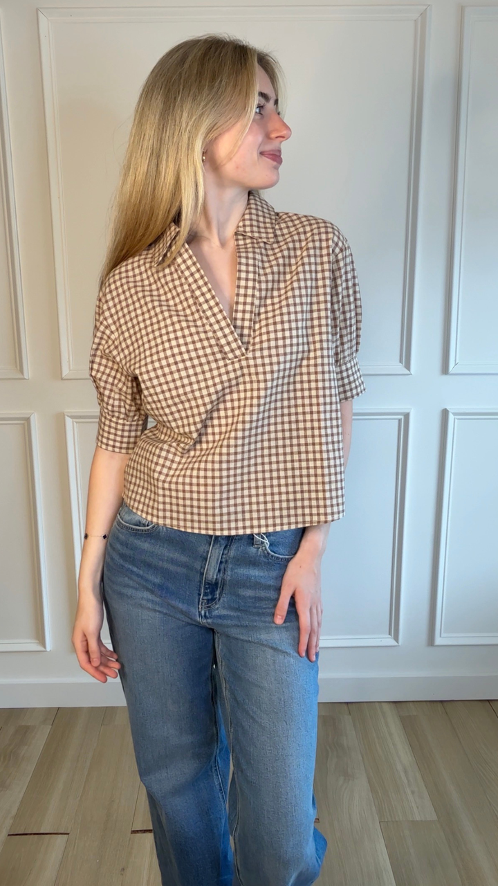 Cozy Cottage Gingham Top