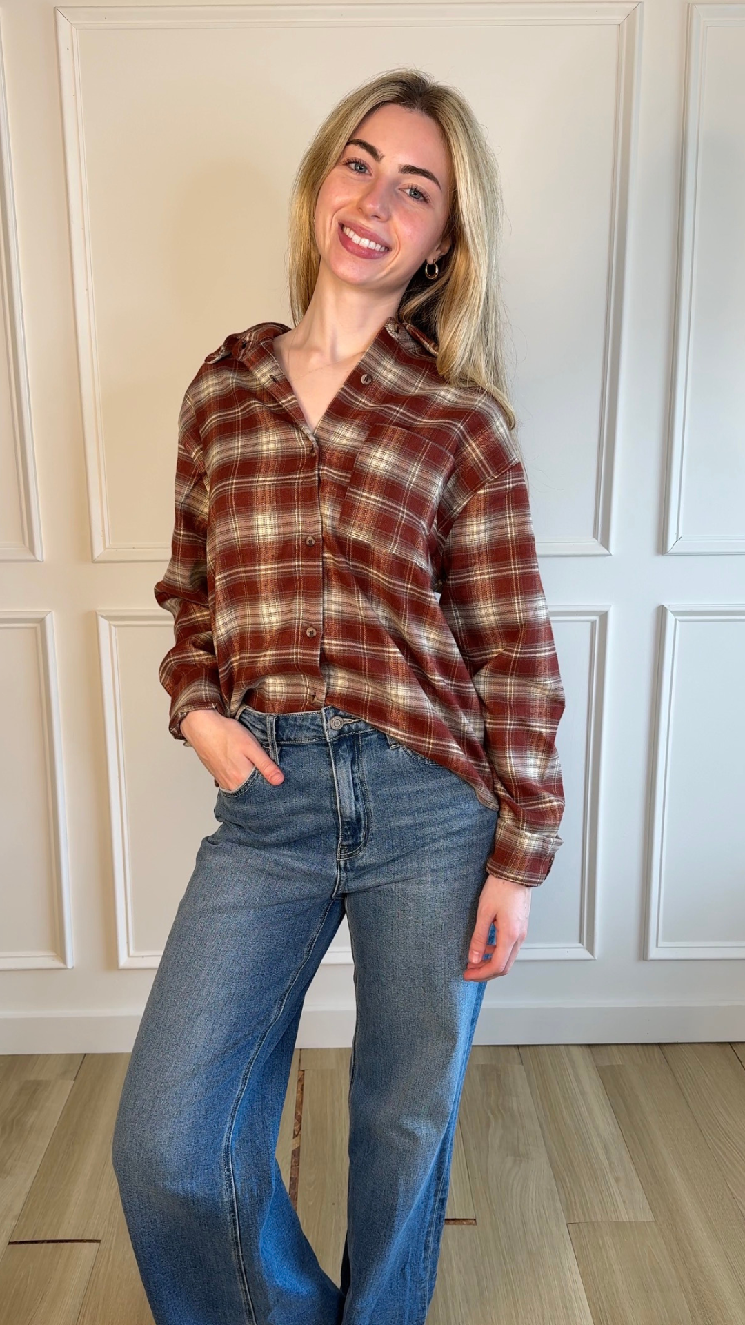 Harvest Moon Plaid Button-Up