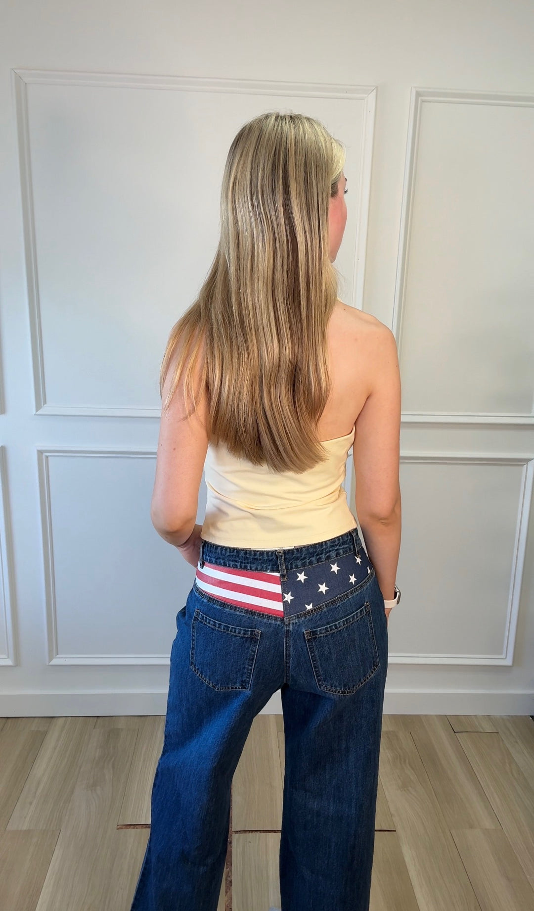 Freedom Flag Low Rise Jeans
