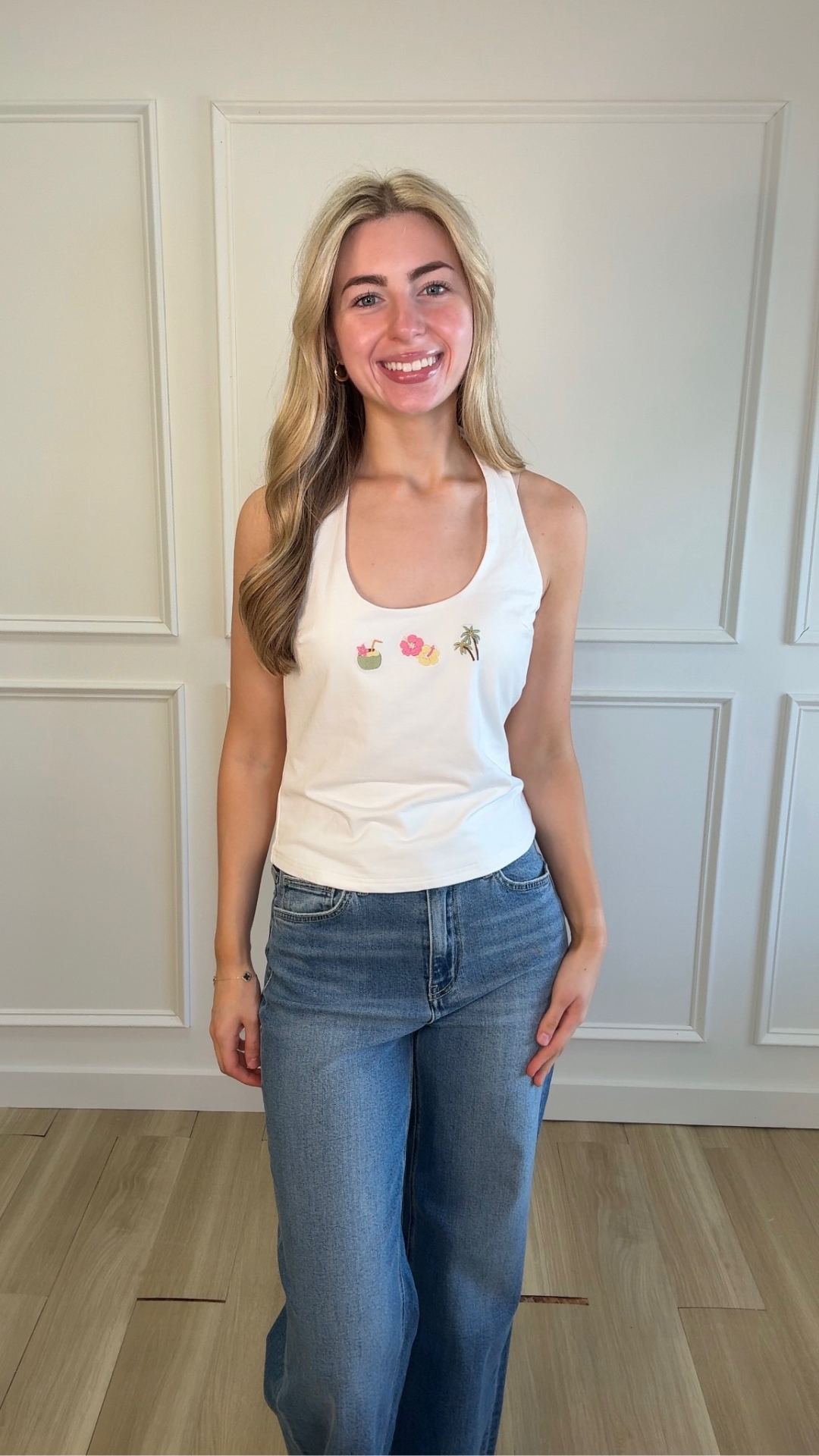 Sunset Aloha Knit Halter Top