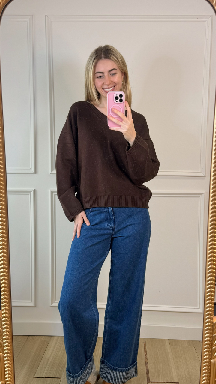 Cocoa Comfort Oversized Sweater