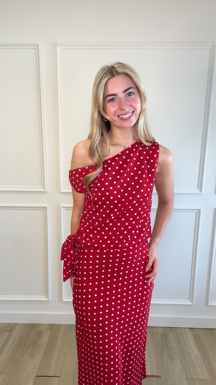 Cherry Charm Polka Top