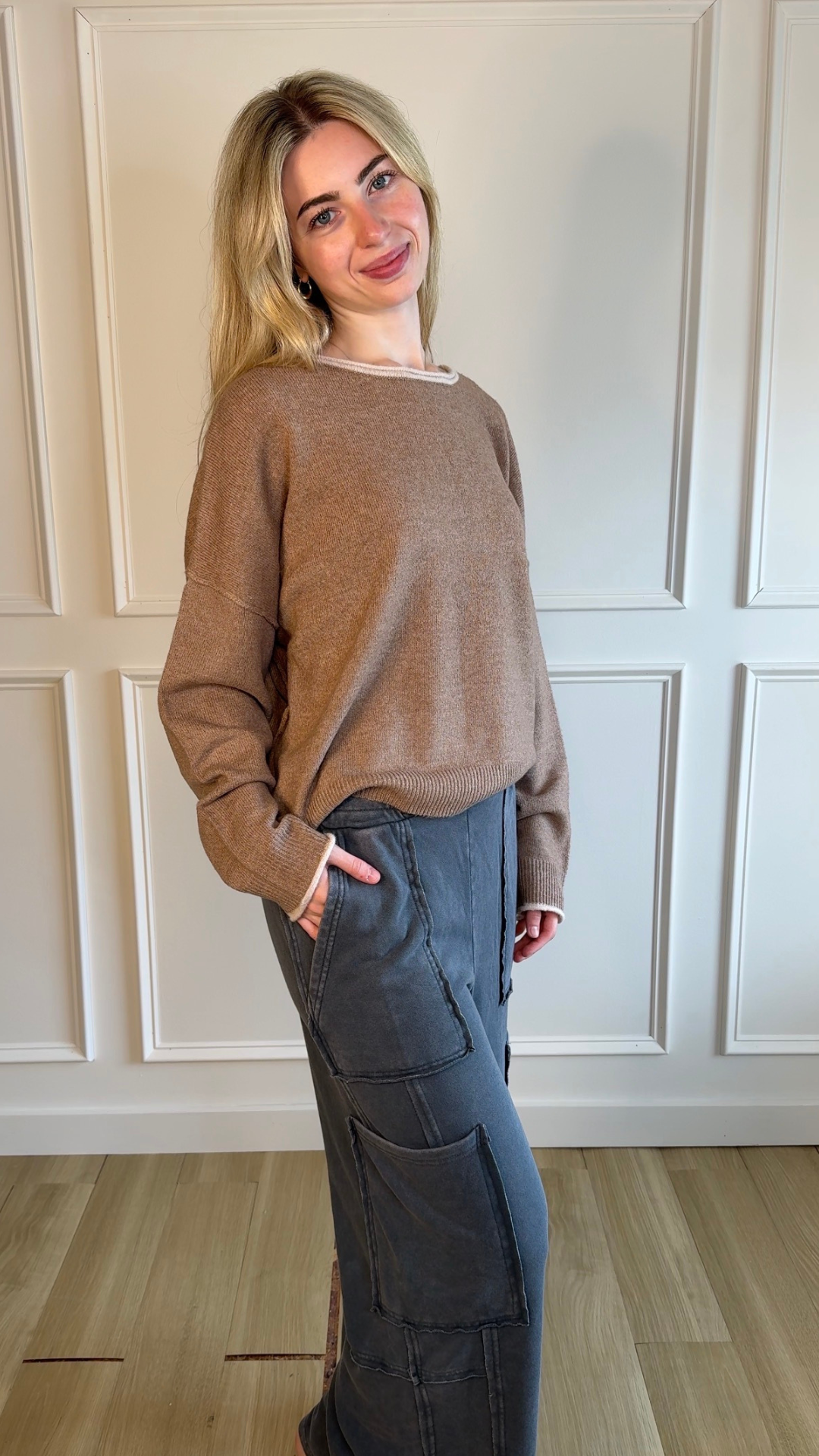 Downtown Cargo Lounge Pants Charcoal