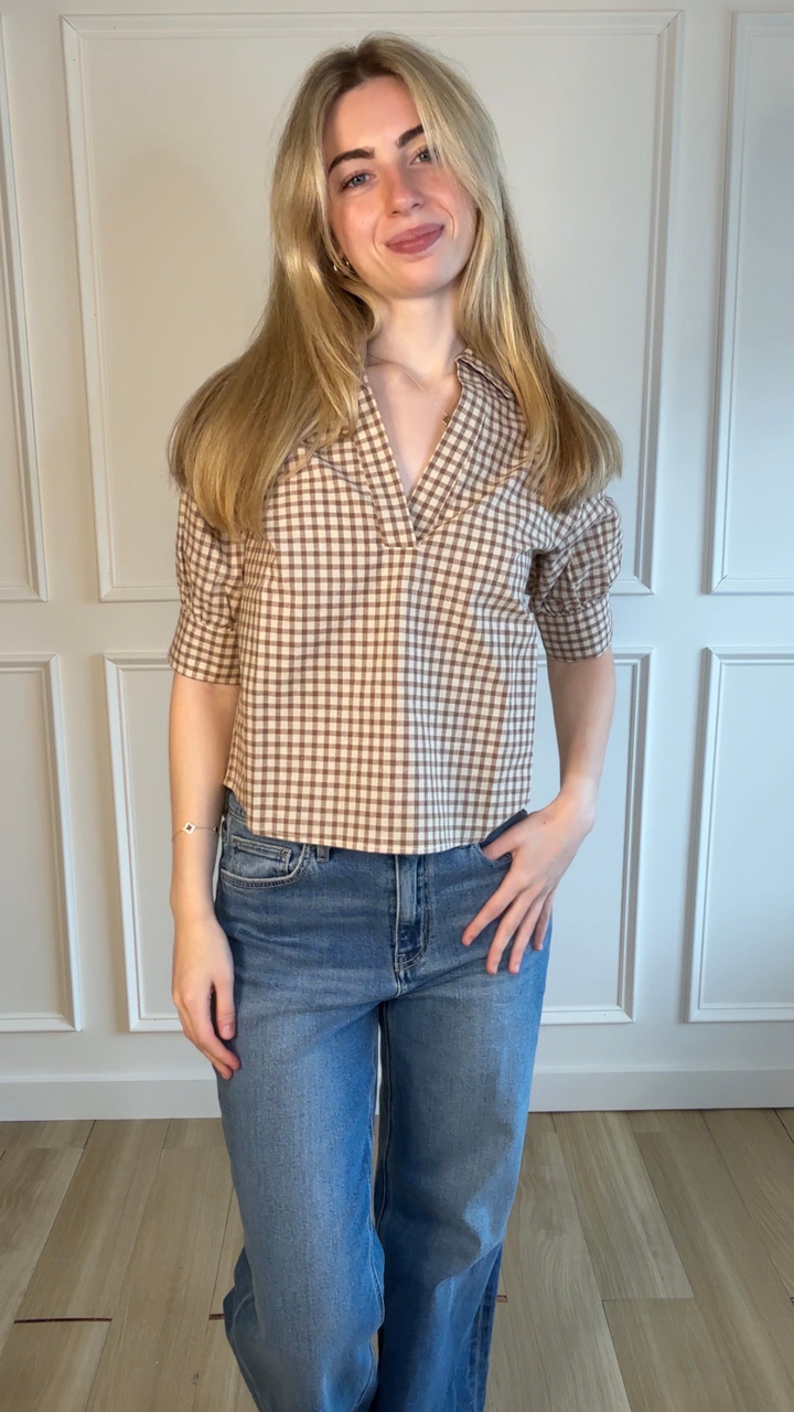 Cozy Cottage Gingham Top