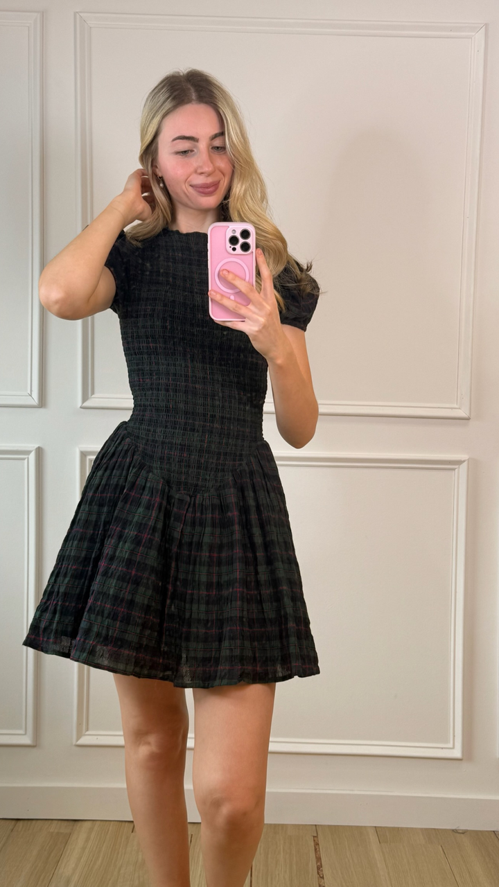 Emerald Hour Mini Dress