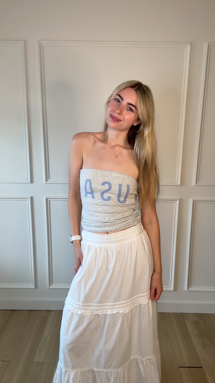 American Girl Double Lined Tube Top