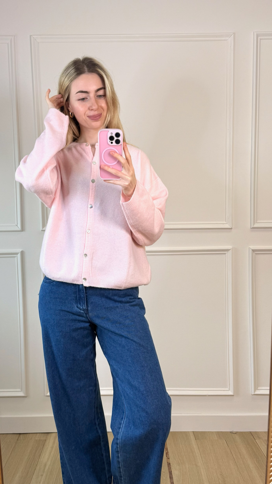 Pretty in Pink Knit Cardigan