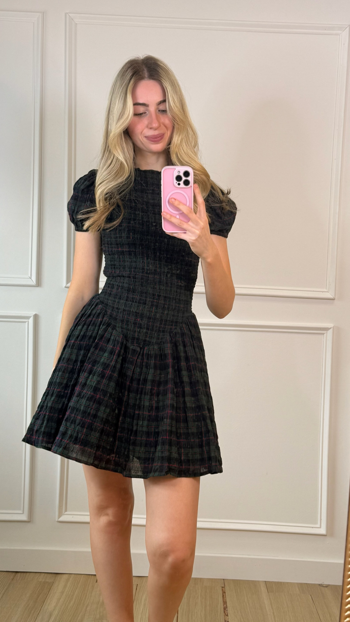 Emerald Hour Mini Dress