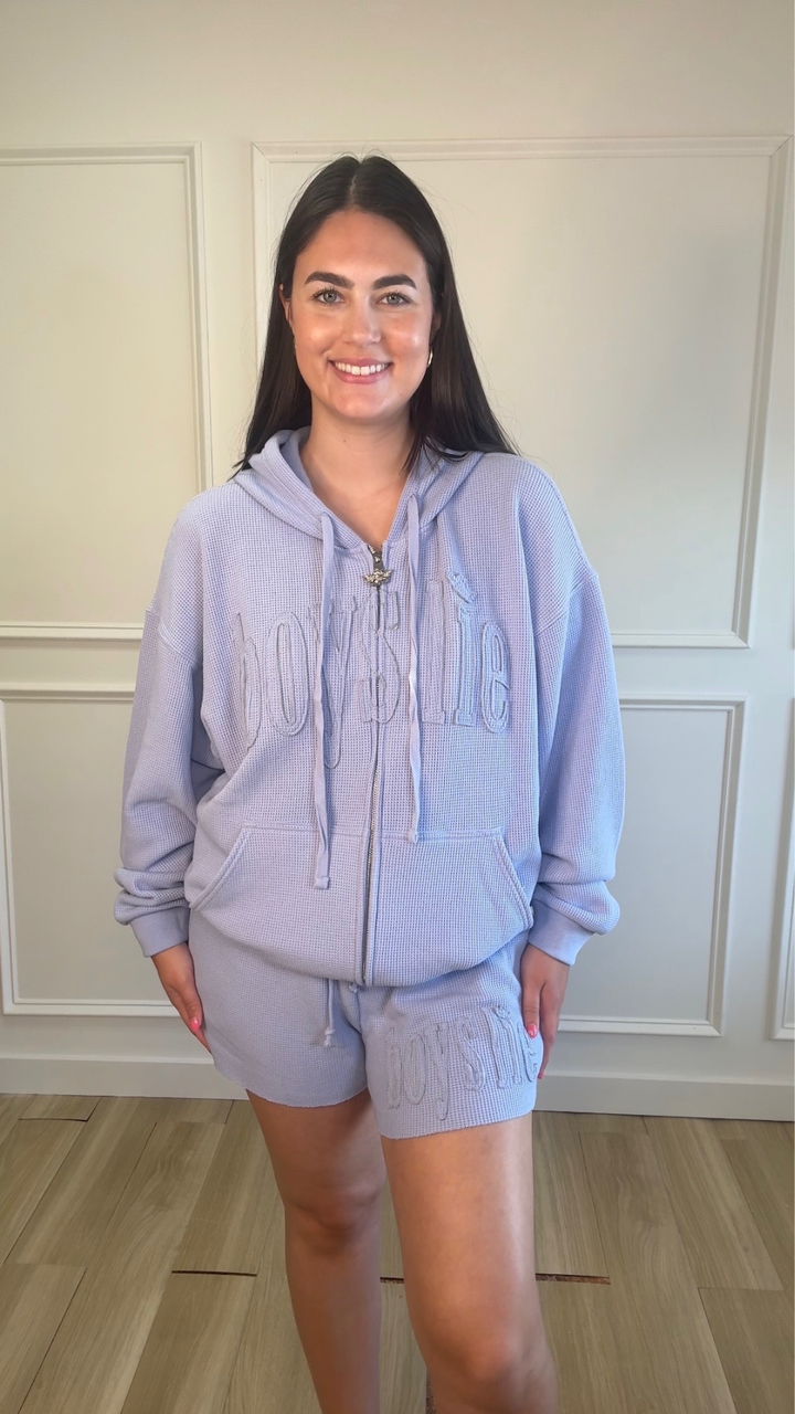 Lilac Baby Thermal Harley Zip Up - Boys Lie