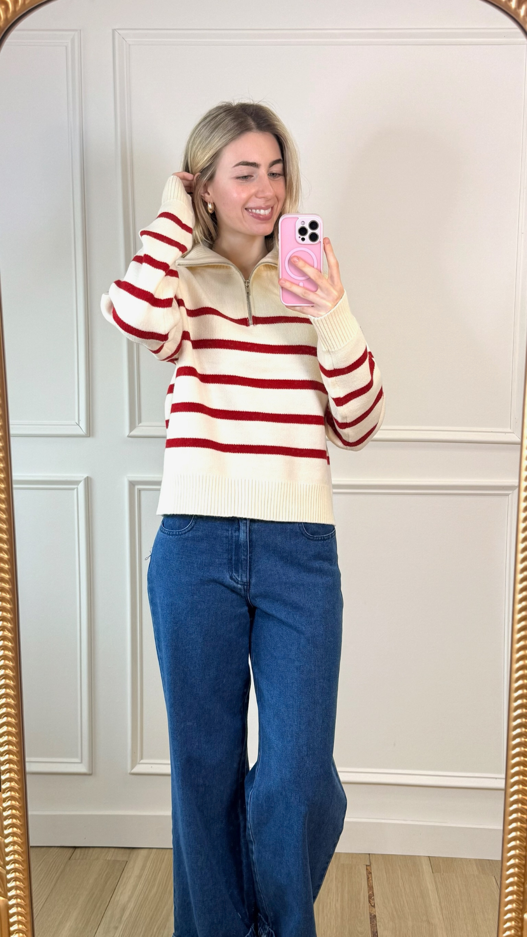 Cranberry Kiss Knit Sweater