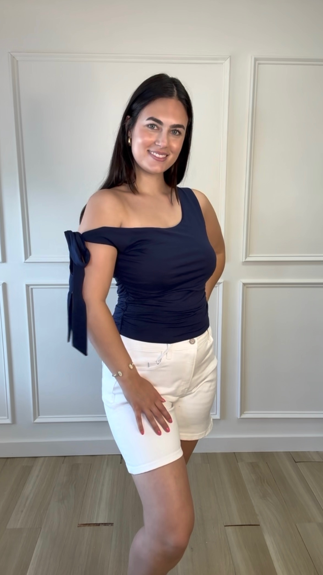 After Dark Tie Shoulder Top