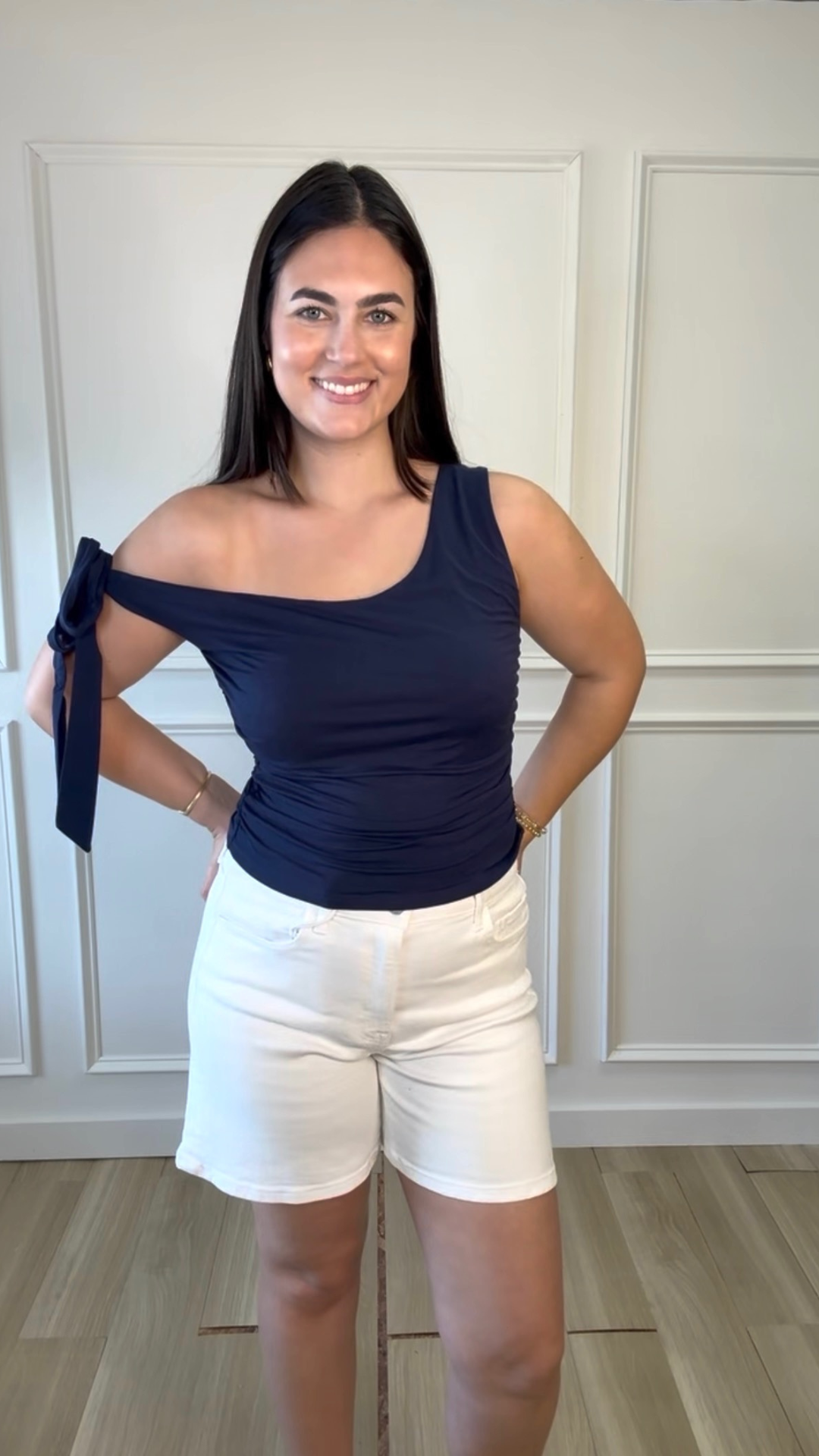After Dark Tie Shoulder Top