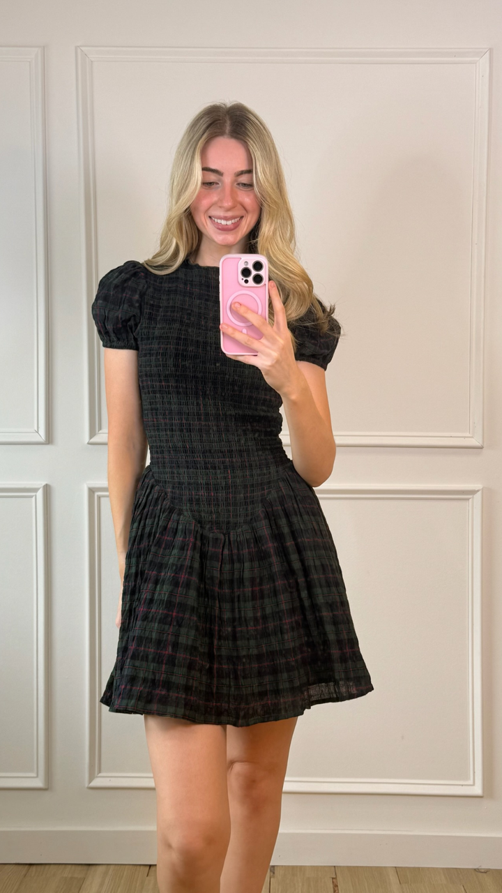 Emerald Hour Mini Dress