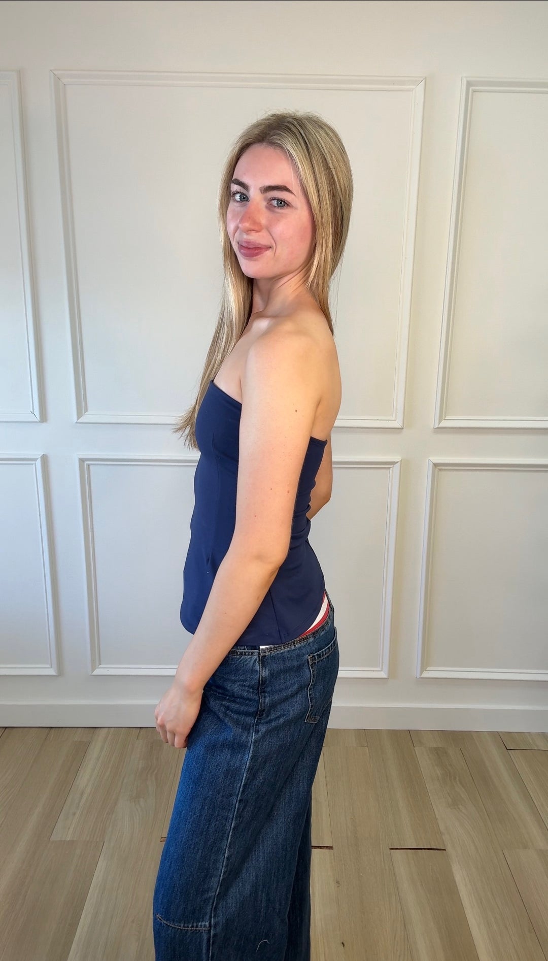 Counting Stars Navy Top