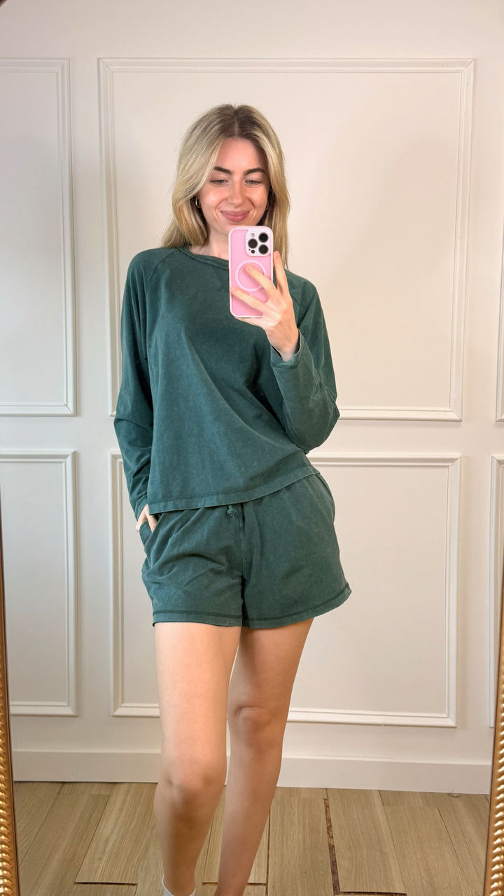 Woodland Charm Shorts Green