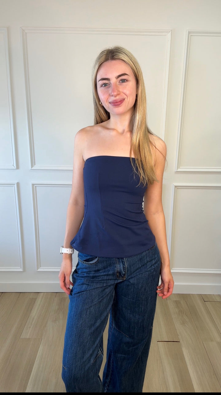 Counting Stars Navy Top