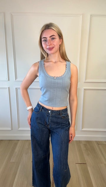 Blue Breeze Sleeveless Top