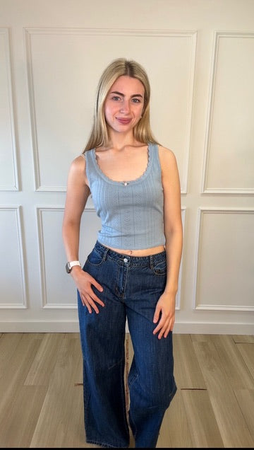 Blue Breeze Sleeveless Top