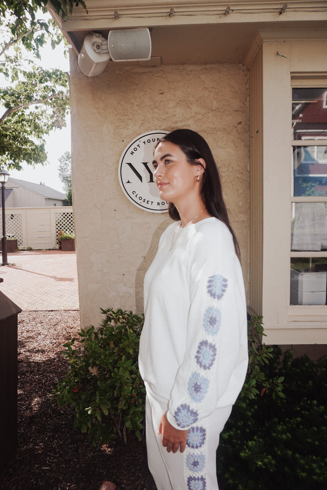 Sally Crochet Crewneck