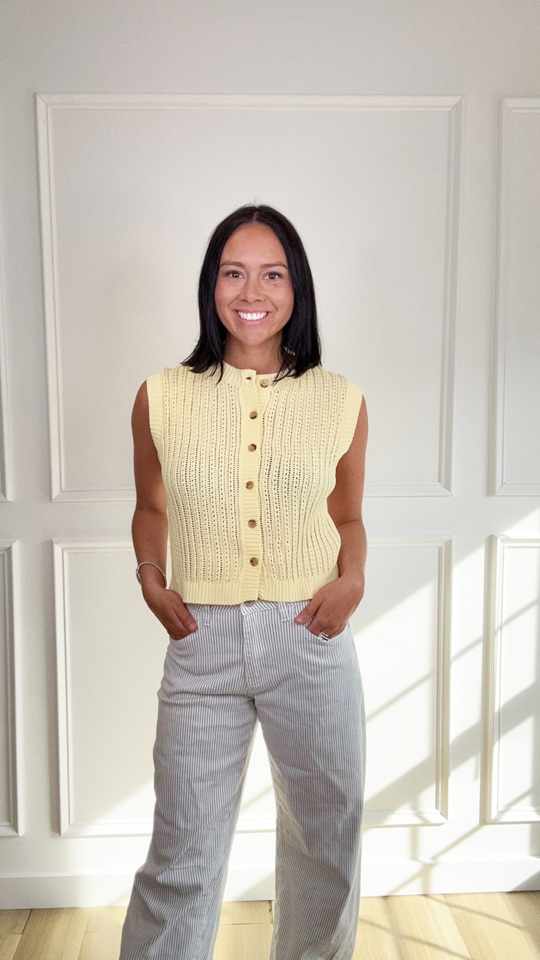 Daffodil Daydream Short Sleeve Sweater