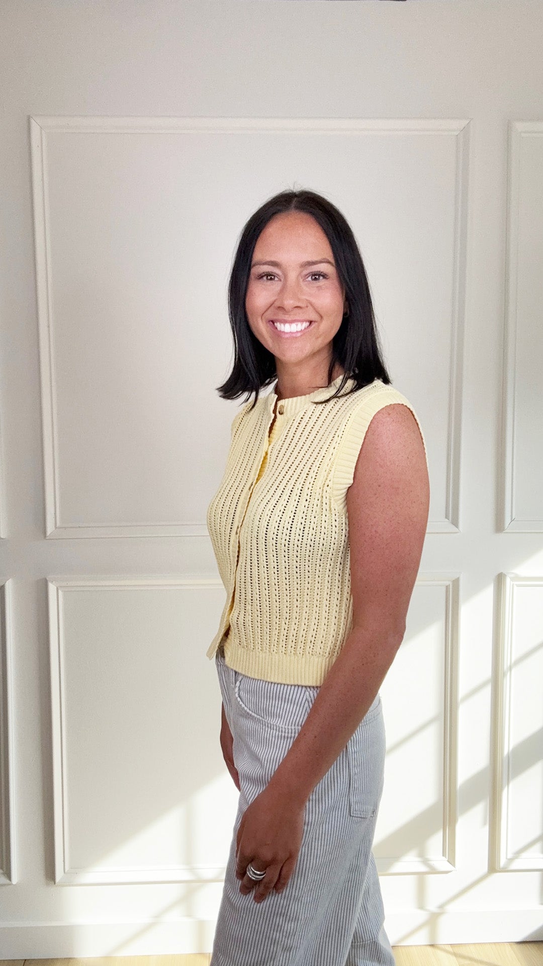 Daffodil Daydream Short Sleeve Sweater