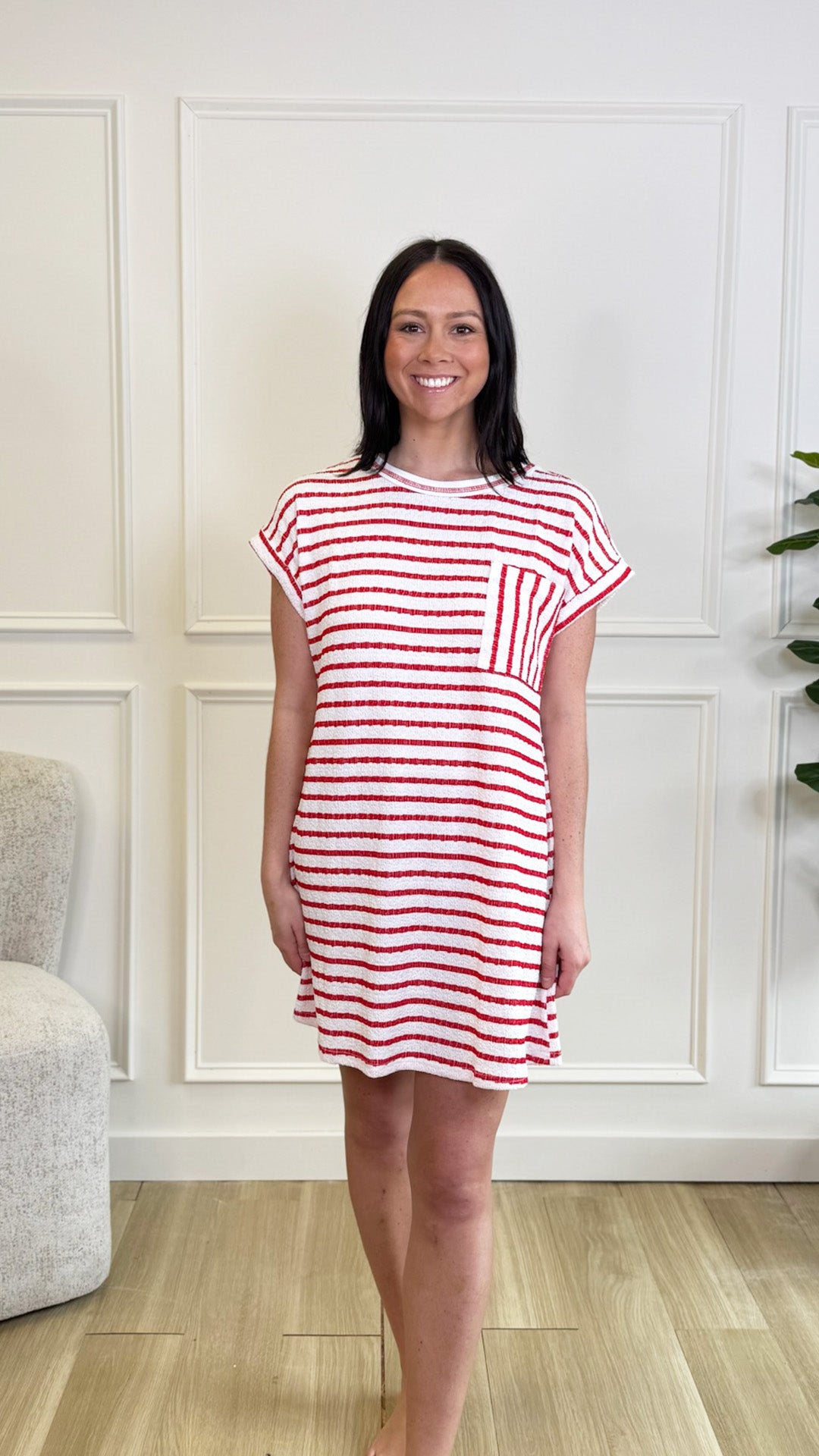 Fresh Bloom Stripe Dress