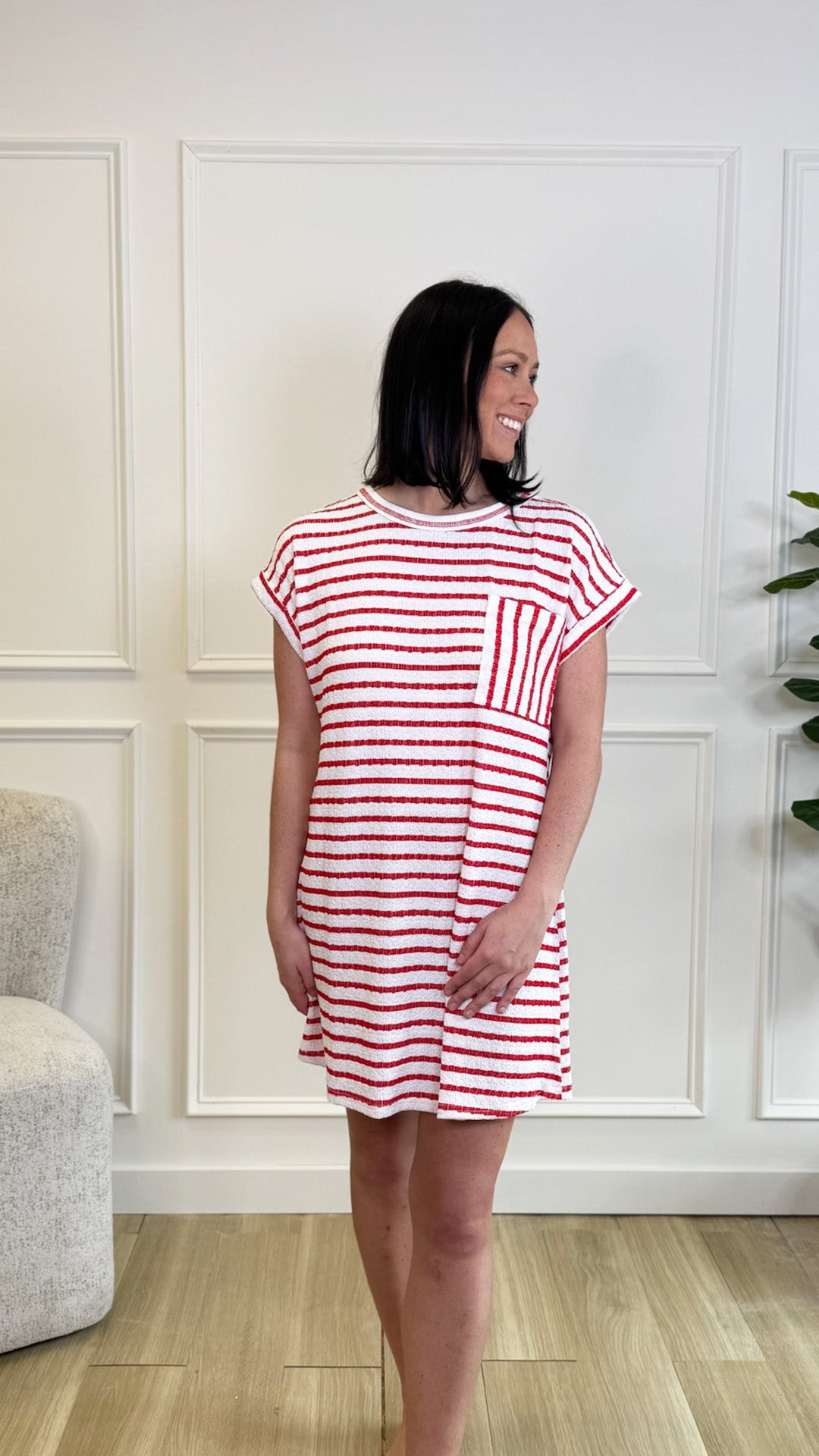 Fresh Bloom Stripe Dress
