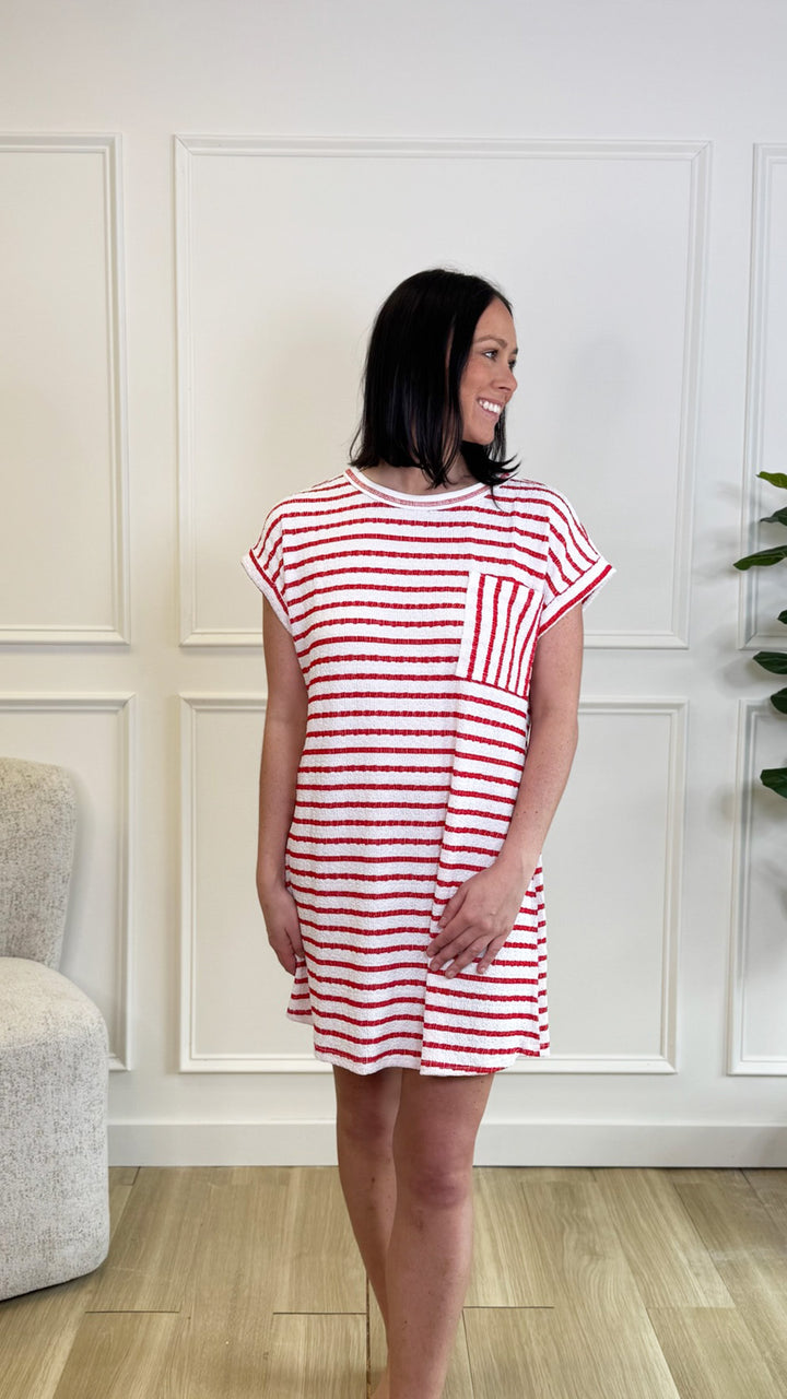 Fresh Bloom Stripe Dress
