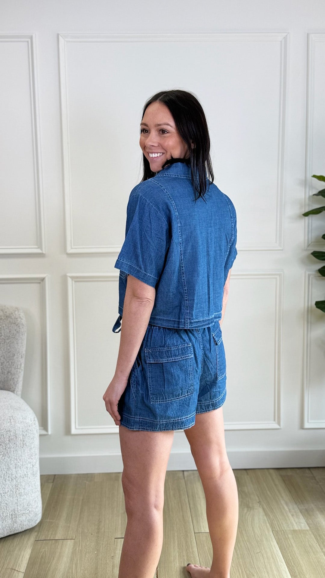 Garden Indigo Denim Shorts