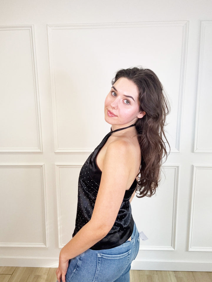 Hometown Satin Polka Top