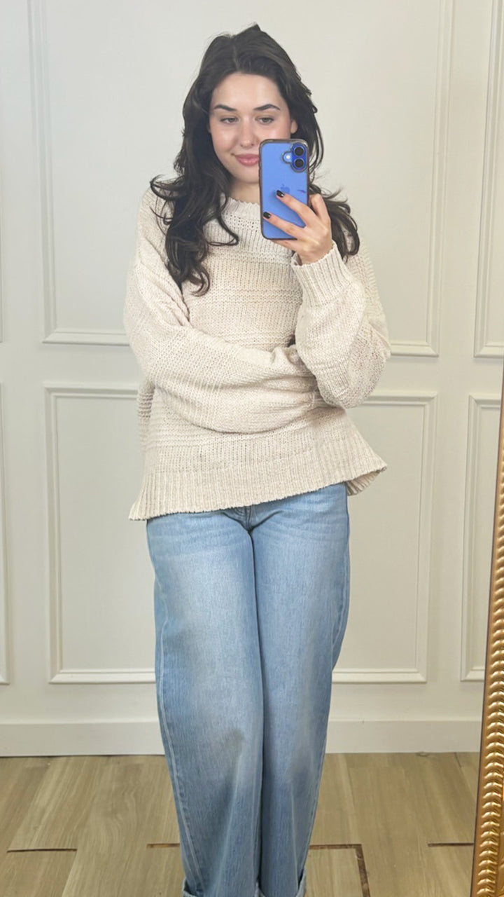 Honeycomb Knit Sweater