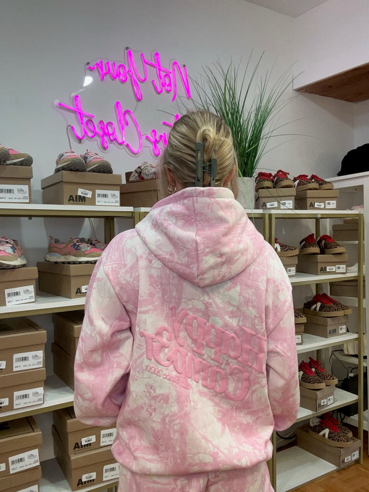 Soft Pink Camo Hoodie
