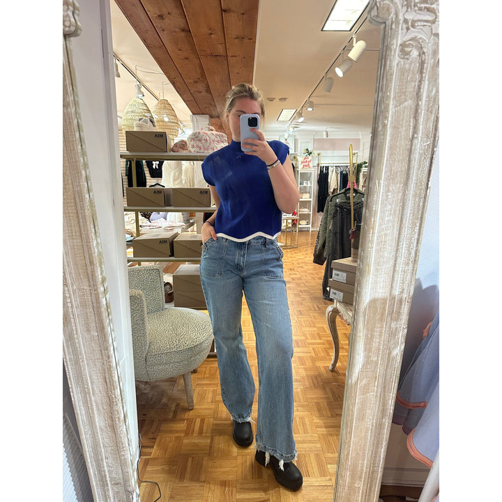 Royal Blue Sweater Top