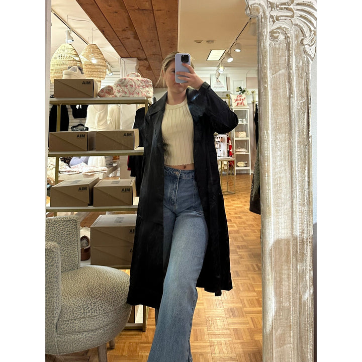 Satin Trench Coat