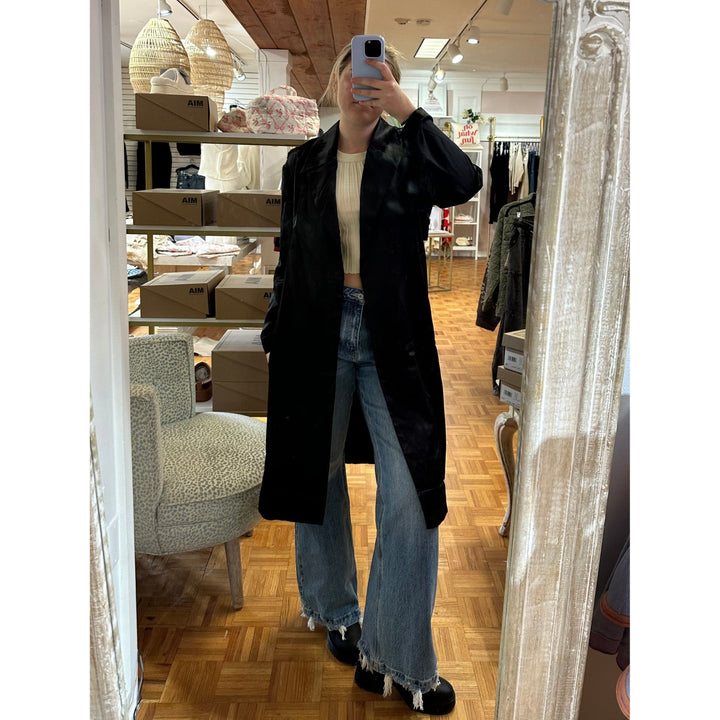 Satin Trench Coat