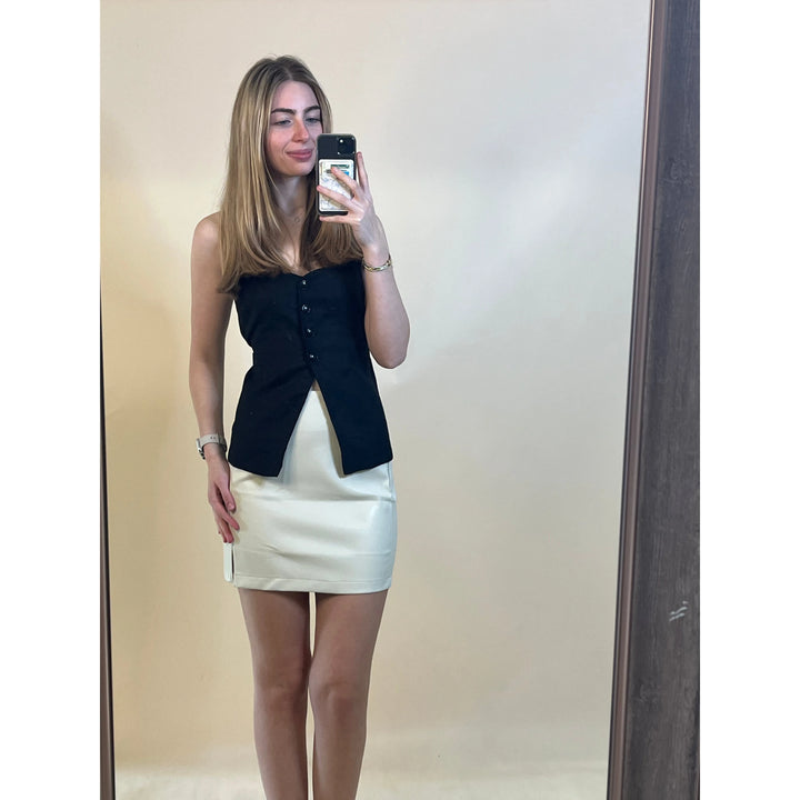 Faux Leather Mini Skirt