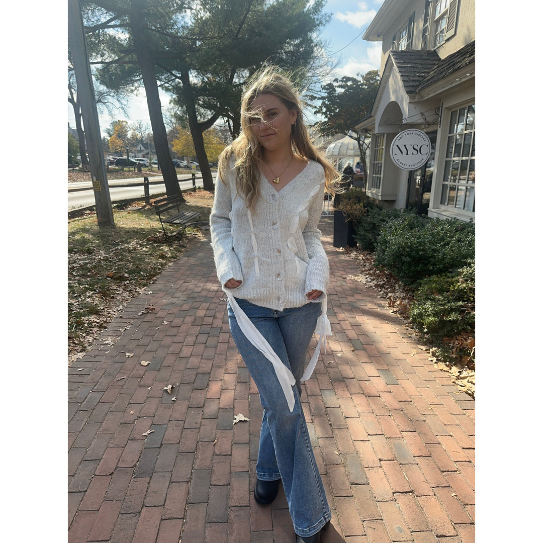 Ribbon Cardigan