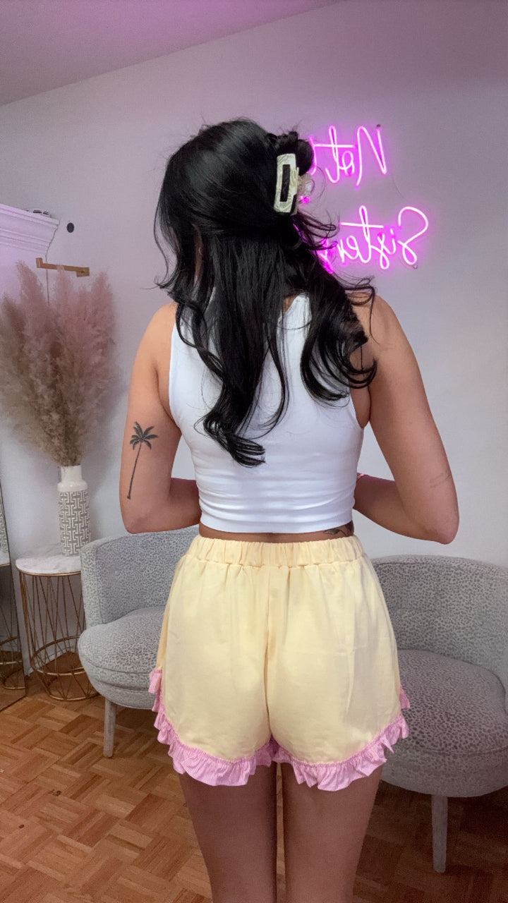 Yellow Ruffle Skirt