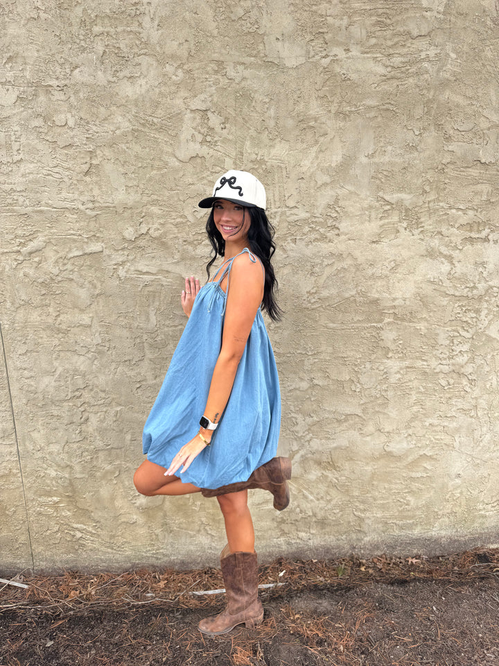 Denim Bubble Dress